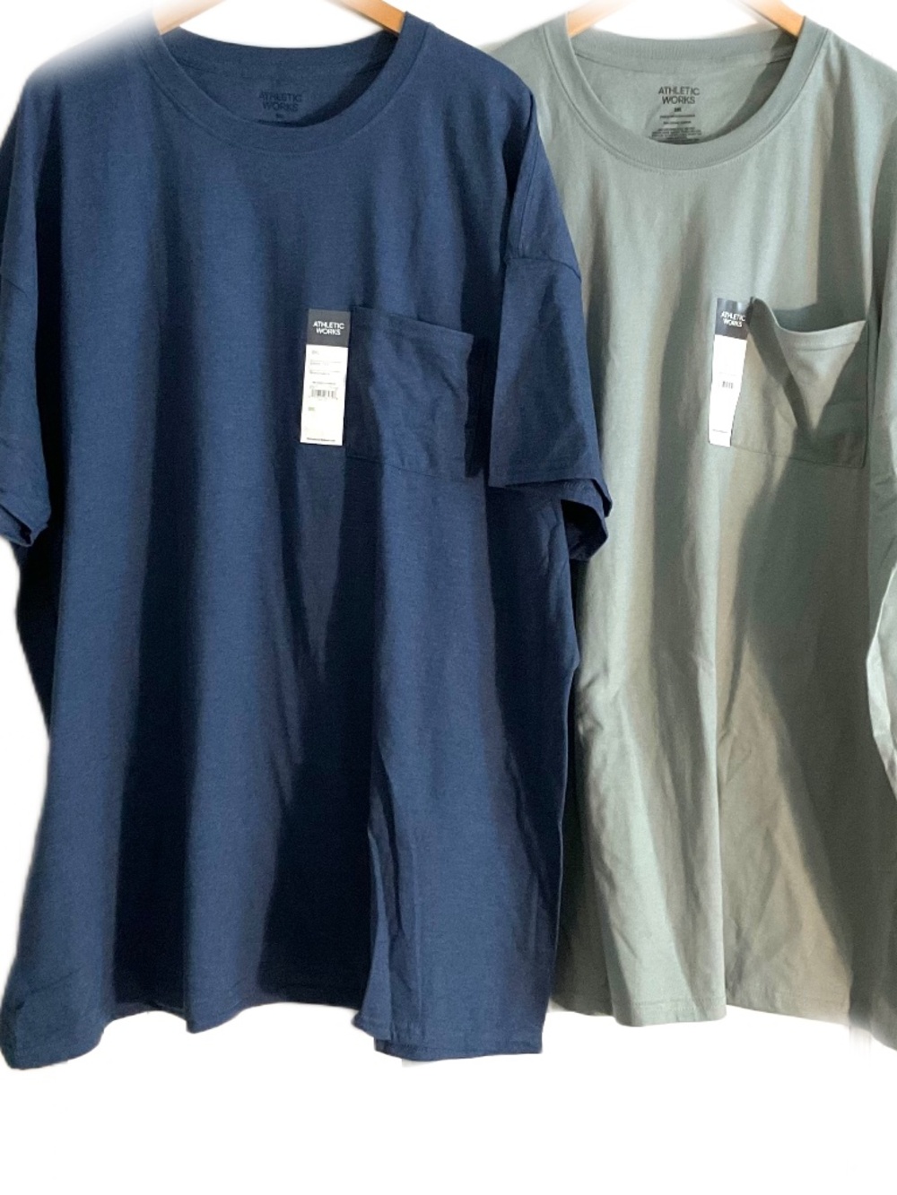 Athletic Works Pocket Tee Shirts 3XL (2 Shirts)